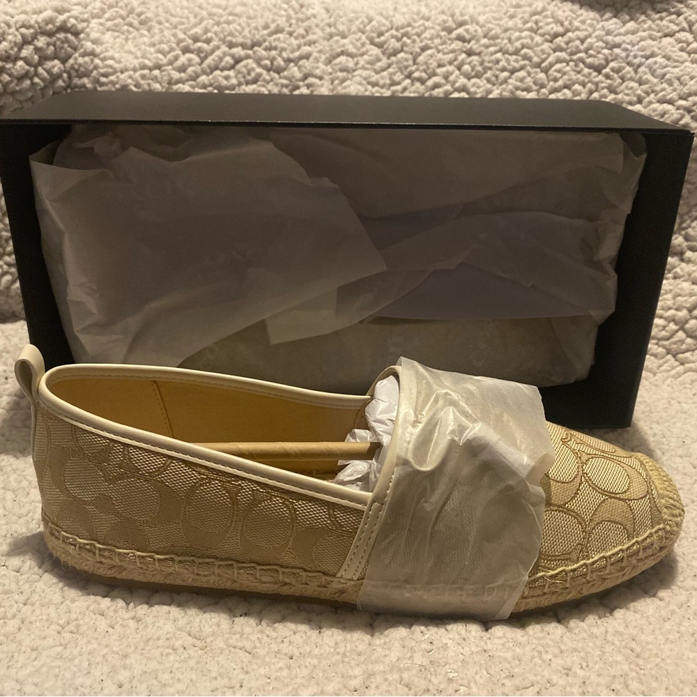 Coach Codi Espadrille In Signature Jacquard